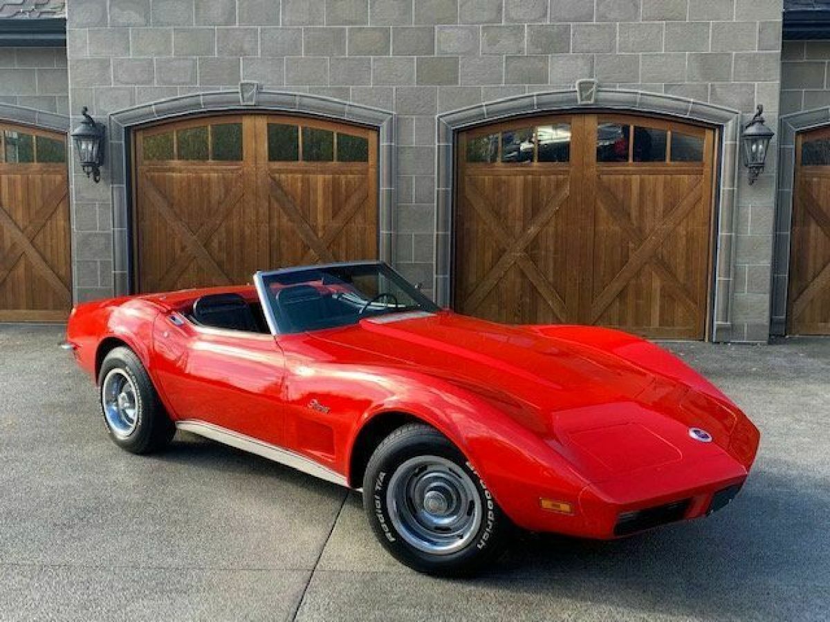 NO RESERVE 1973 CHEVROLET CORVETTE CONVERTIBLE TWO TOP MATCHING 19000 MILES 1973 Chevrolet Corvette NO RESERVE