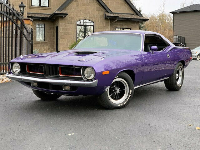 NO RESERVE 1973 PLYMOUTH CUDA 6 PACK 440 CID V8 PLUM CRAXY PURPLE CUSTOM WOW 1973 Plymouth Barracuda NO RESERVE