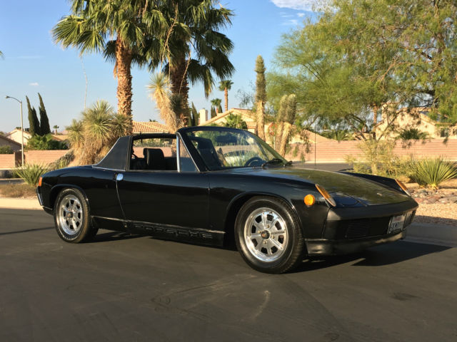 NO RESERVE 1974 PORSCHE 914 TARGA 1.8 NUMBERS MATCHING RUNS AND DRIVES CLEAN CAR 1974 Porsche 914 PORSCHE 914 BLACK MANUAL GERMAN MID ENDING