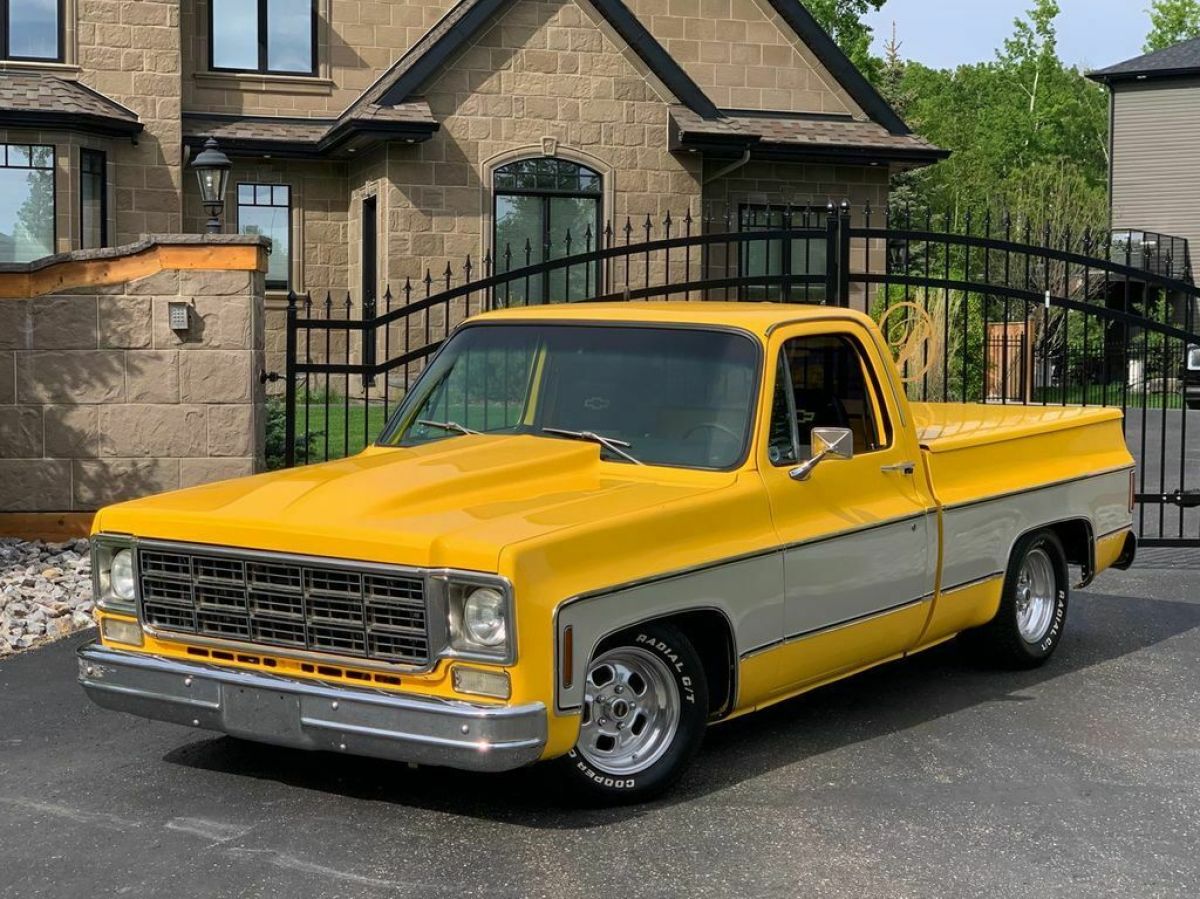 NO RESERVE 1976 GMC 1500 CUSTOM SHORT BOX SQUARE BODY 427 MONSTER MUST SEE CHEVY 1976 GMC Sierra 1500 NO RESERVE