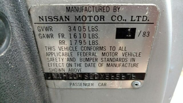 1983 Datsun Z-Series 280ZX GL NISSAN - photo 3