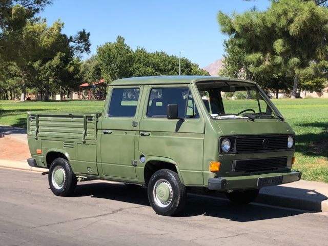 NO RESERVE 1986 VOLKSWAGEN TRANSPORTER DOKA 4 SPEED DIESEL ALL ORIGINAL NO RUST 1986 Volkswagen DOKA TRANSPORTER DOKA