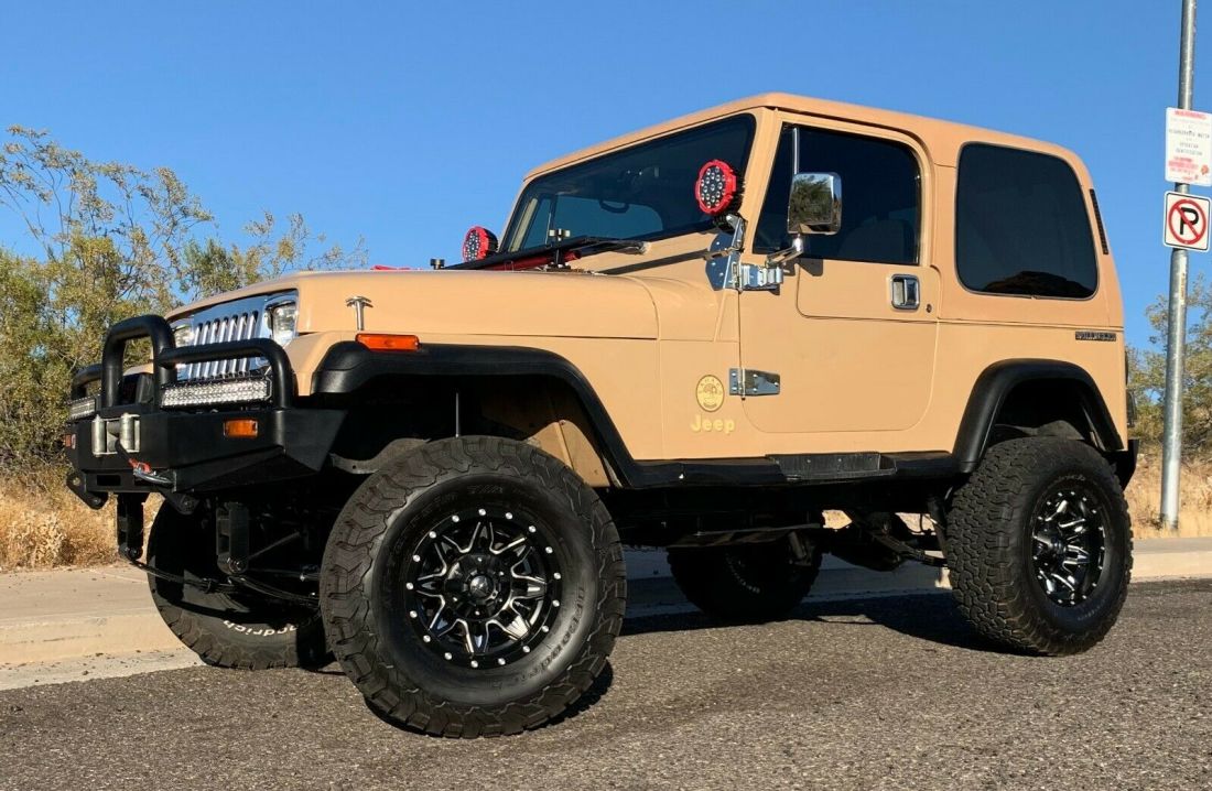 NO RESERVE 1988 JEEP WRANGLER SAHARA LIFTED LOW MILES HARDTOP HARD DRS 4X4 6CYL 1988 Jeep Wrangler SAHARA