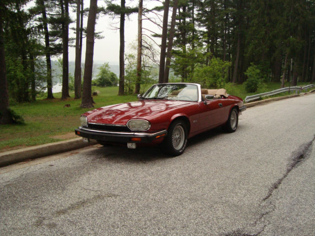 NO RESERVE!! 1993 Jaguar XJS Convertible 4.0L Straight-6, Red, 78k miles 1993 Jaguar XJS