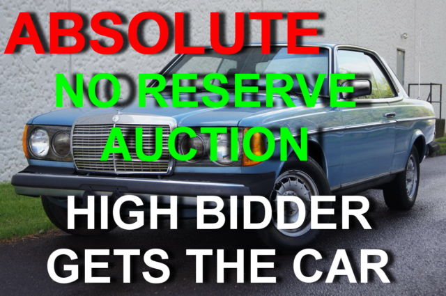 NO RESERVE 300CD TURBO DIESEL COUPE 300 CD C D RUNS & DRIVES SEE YOUTUBE VIDEO 1982 Mercedes-Benz 300-Series 2dr Coupe