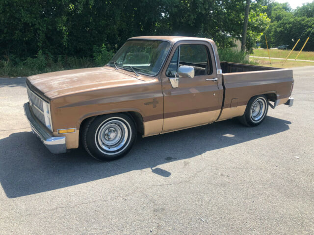 NO RESERVE! 350 V8, Auto, SWB, Short Wheelbase, Square Body, Patina, Silverado 1981 Chevrolet C-10 Cheyenne, SWB, Patina, Slammed, Lowered, Ratrod.