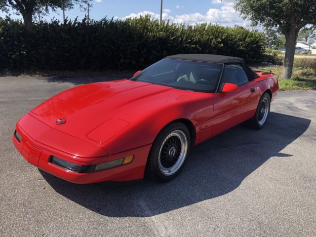 NO RESERVE Automatic COLD A/C FX3 Delco-Bose RED 3 Owners Carfax Cert 46K miles 1994 Chevrolet Corvette