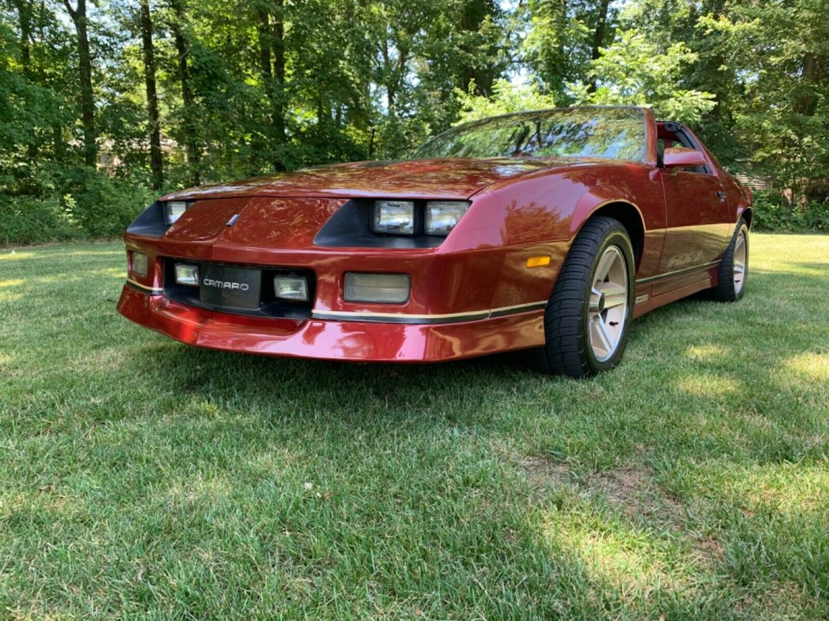 NO RESERVE beautiful 63,000 mile dark red 1987 Iroc z-28 1987 Chevrolet Camaro