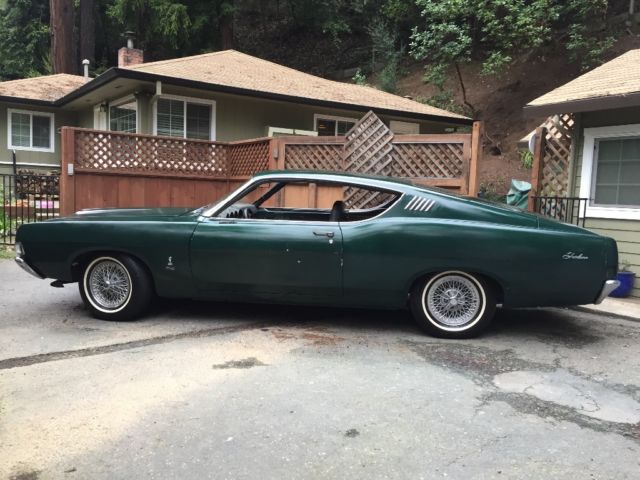 NO RESERVE!!! Clean Title 1968 Fairlane Fastback Same body as Torino Fastback 1968 Ford Fairlane