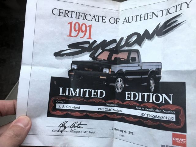 No Reserve - GMC Syclone #2090 - No Reserve 1991 GMC Other