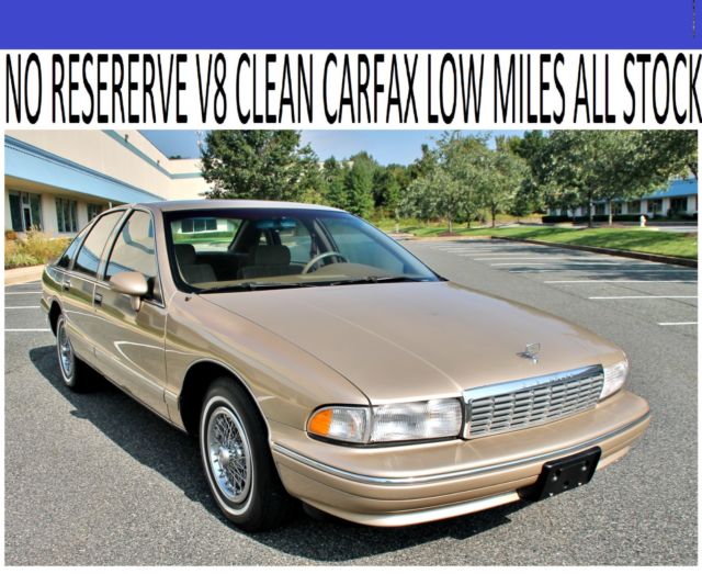 NO RESERVE IMMACULATE RARE L99 V8 Clean CARFAX 1994 Chevrolet Caprice NO RESERVE V8 Clean CARFAX 90k 2 Owner