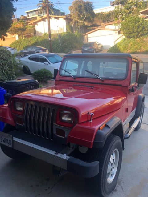 NO RESERVE Jeep Wrangler YJ - 1990 4X4 4.2L Hardtop 1990 Jeep Wrangler Base 5 speed Hardtop