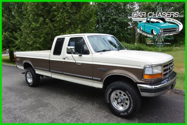 NO RESERVE! LOW MILE & SOLID 2 OWNER X-CAB XLT 4X4 ,460 V8, AUTO! 175PIX+VIDEO 1992 Ford F-250 92K ORIGINAL MILES!! NR