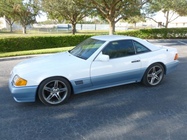 NO RESERVE MERCEDES SL300 CONVERTIBLE WITH HARD TOP !!!! LOW MILES FLORIDA CAR 1990 Mercedes-Benz C-Class
