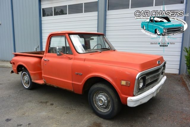 1969 Chevrolet C-10 NO RESERVE!! NICE ORIGINAL PATINA SHORT BOX STEP SWB SHOP TRUCK! - photo 4