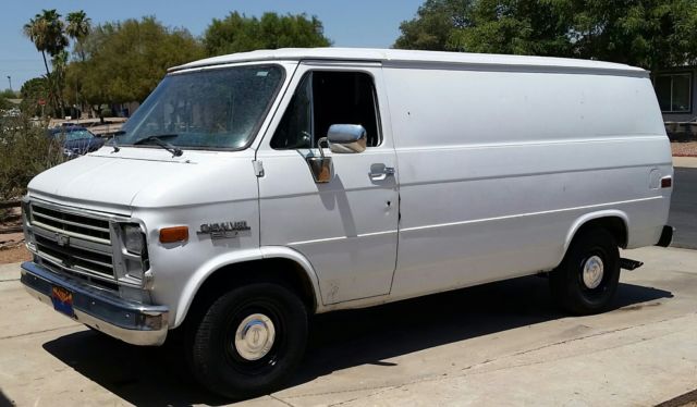 No Reserve No Rust V8 350 5.7L Chevy G20 Cargo Panel Sport Van Runs great 1991 Chevrolet G20 Van NO RESERVE