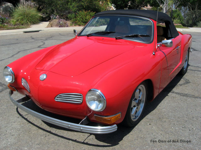 NO RESERVE - Over $45,000 spent on restoration - Custom leather interior - great 1972 Volkswagen Karmann Ghia Completely restored