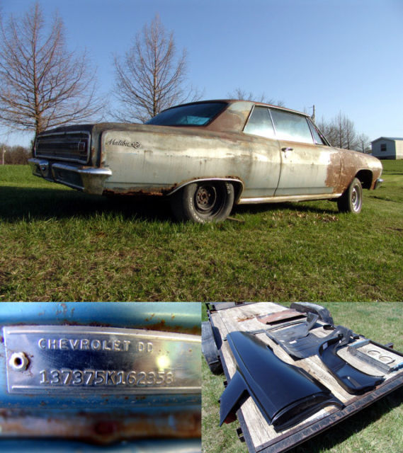 NO RESERVE! RARE 137 Super Sport Mist Blue Car With Lots Of New Sheet Metal Look 1965 Chevrolet Chevelle SS 6