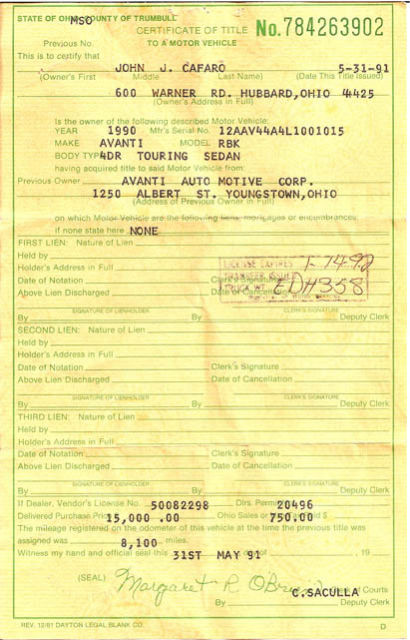 1990 Studebaker Avanti 4 Door - photo 11