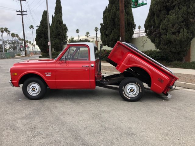 NO RESERVE! RARE SHORT BED STEPSIDE W/ DUMP BED SWB C10 - Barn find rat rod 1970 Chevrolet C-10