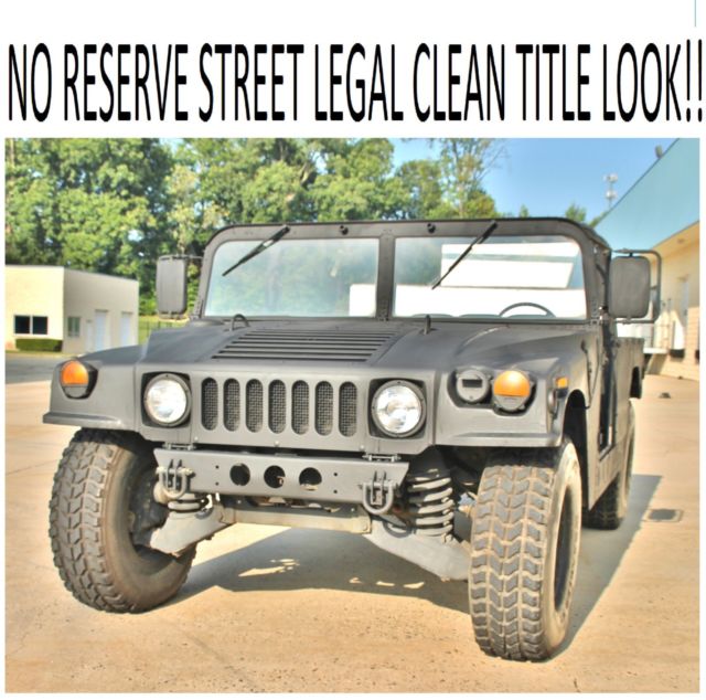 NO RESERVE STREET LEGAL CLEAN TITLE 1989 HUMMER H1 AM GENERALL M998 TRUCK 1989 Hummer H1 NO RESERVE STREET LEGAL CLEAN TITLE 1989 HUMMER H1