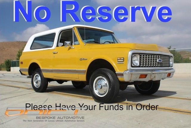 No Reserve unmolested K5 Blazer, Jimmy Cheyyen Pkg, CST 1972 Chevrolet Blazer