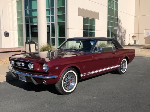 NO RESEVE RESTORED 1966 Ford Mustang COUPE FACTORY GT A CODE NUMBERS MATCHING 1966 Ford Mustang GT