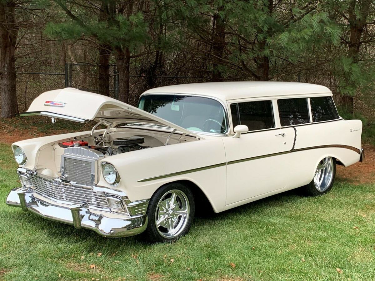 NOMAD. BRAND NEW PROFESSIONAL BUILD, BEST WAGON IN THE COUNTRY. 1956 Chevrolet Bel Air/150/210 BIG BLOCK 427 WITH A/C....TRADES