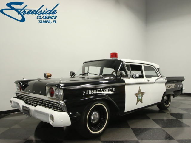 NOSTALGIC POLICE CRUISER, WORKING LIGHTS & SIREN, CORRECT 223 I-6, GREAT VALUE!! 1959 Ford Galaxie Police Car