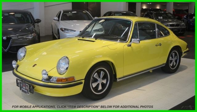 Number-matching 911 S in excellent condition, Imported From Europe 1972 Porsche 911