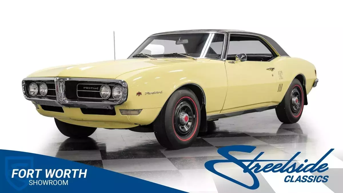 Numbers Matching 350 V8 & Powerglide Auto Trans, Factory Colors, PS, PB, Very Sh 1968 Pontiac Firebird