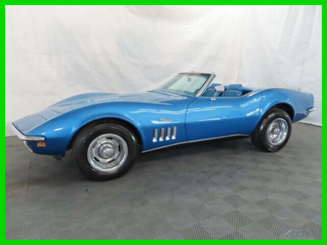 Numbers Matching 350/350 350hp 4 speed manual Convertible 1969 Vette C3 Restored 1969 Chevrolet Corvette