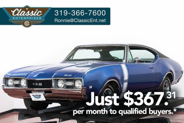 Numbers matching 400 4 speed with duals and buckets solid straight muscle car 1968 Oldsmobile Cutlass non smoker we ship worldwide and help with finance