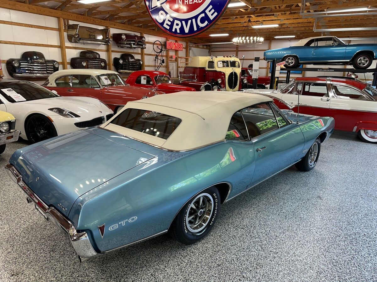 1968 Pontiac GTO #'s Matching 400 V8, 4-Spd, Convertible, Documented! - photo 3