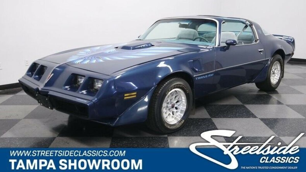 NUMBERS MATCHING 403 V8 & TH350 TRANS ORIGINAL NOCTURNE BLUE T-TOPS COLD A/C 1979 Pontiac Firebird Trans Am