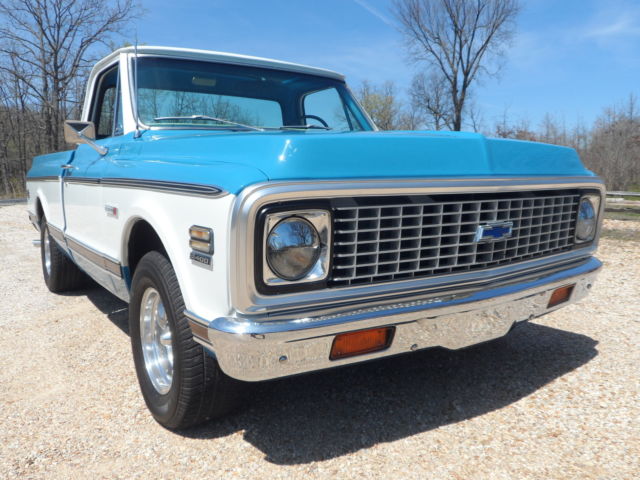 NUMBERS MATCHING BIG BLOCK C10 SHORT BED WITH AC POWER STEERING AND POWER BRAKES 1972 Chevrolet C-10 SHORT BED NUMBERS MATCHING WITH FACTORY AC.