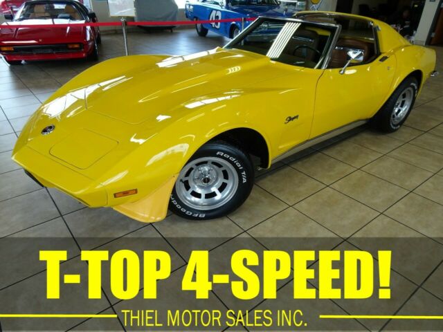 NUMBERS MATCHING L82 1973 CORVETTE T-TOP AUTOMATIC AC CHROME BUMPER 73 72 71 70 1973 Chevrolet Corvette