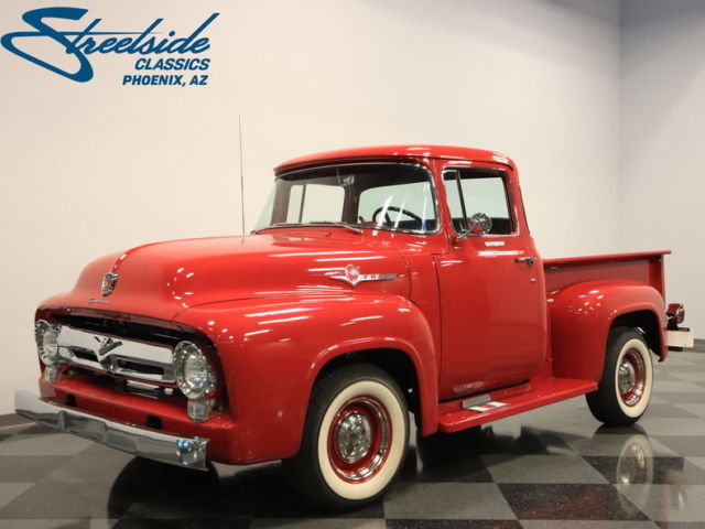 NUT & BOLT RESTO, NEW 302 CRATE ENGINE, R134 AC, LEATHER TOP FLIGHT BUILD, A++ 1956 Ford F-100