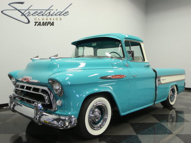 NUT AND BOLT RESTO, 409 V8, 70074, R134a A/C, FAT MAN CHASSIS, BEST OF NEW & OLD 1957 Chevrolet Cameo