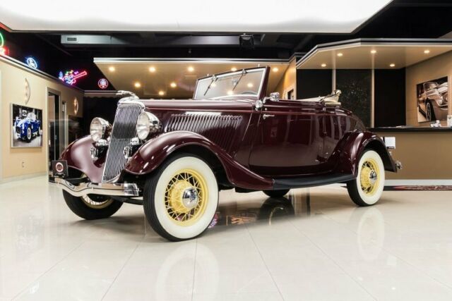 Nut/Bolt Restored, Factory Spec! 221ci Flathead V8, 3-Speed Manual, Rumble Seat 1934 Ford Cabriolet