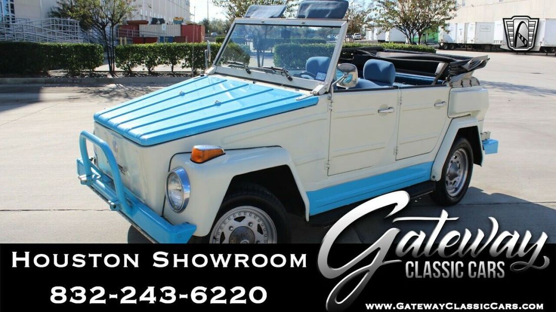 Offwhite/Blue 1974 Volkswagen Thing 1.6L Flat 4 4 Speed Manual Available Now! 1974 Volkswagen Thing