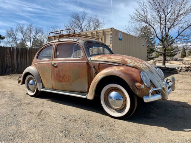 Old Original Patina Barn Find 1957 Volkswagen VW Oval Window Bug, New Interior! 1957 Volkswagen Beetle - Classic