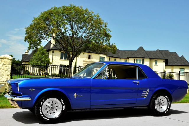 OLD SCHOOL ANTIQUE MUSCLE CAR CLASSIC CAR ELEANOR Carroll Shelby CHARGER CUDA 1965 Ford Mustang 289 V8 Electric Blue Pearl ONLY 10K MILES