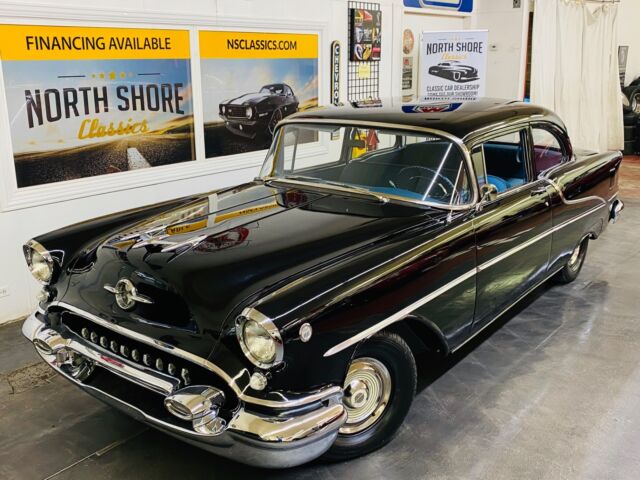 Oldsmobile 88 Black with 99,343 Miles, for sale! 1955 Oldsmobile Eighty-Eight - HIGH QUALITY RESTORATION - 324 V8 - AUTO TRA