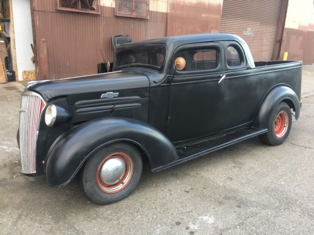 1937 Chevrolet Custom built pick up with xtra cab Black & chrome - photo 3