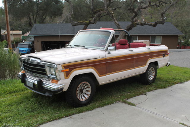 One of a Kind 1986 Jeep Grand Wagoneer Convertible Used in Tommy Hilfiger Ad. 1986 Jeep Wagoneer Convertible