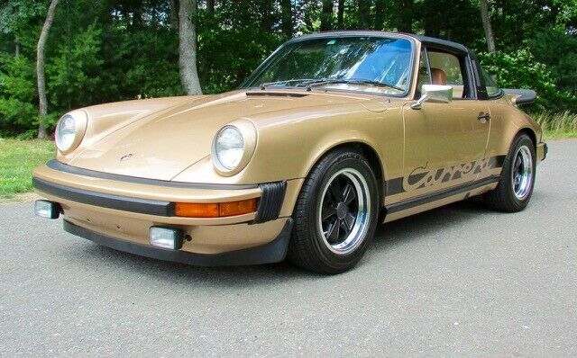 One of only 174 produced for the U.S. in rare Gazelle Metallic. 1975 Porsche Carrera Targa