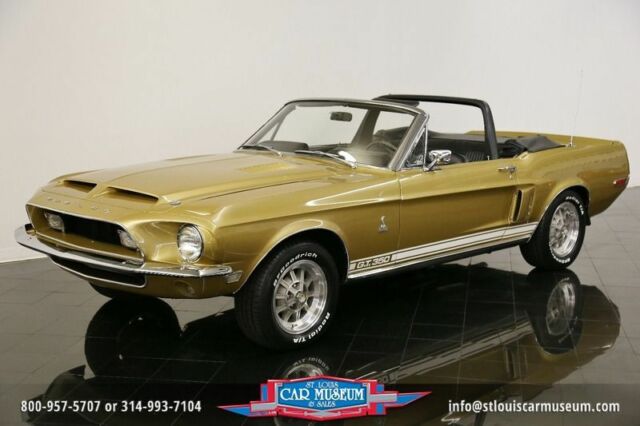 One of only 404 Convertibles built! One of only 82 in Sunlit Gold over Black! 1968 Shelby Mustang Cobra GT350 Convertible --