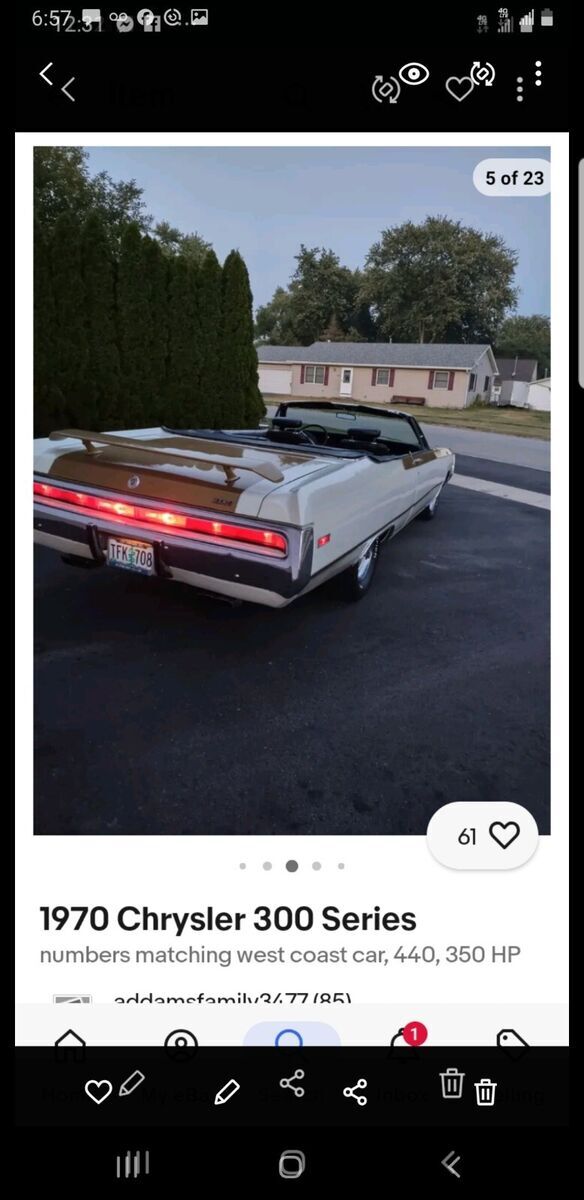 1970 Chrysler 300 Series - photo 2
