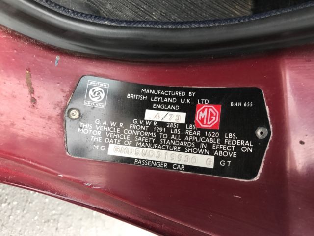 1973 MG MGB GT - photo 9